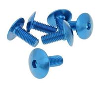 Bolzen Akzent-Schraubensatz M6x15 in blau für Trittbretter und Verkleidungseleme