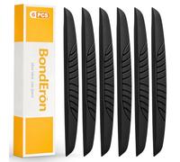BondEron 6 Stück Auto Türkantenschutz Set, Selbstklebend Universal Gummi Kantenschutz | Schutzleiste für Autotüren | Kratzschutz Schwarz