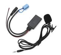 BONKZEBU Bluetooth 5.0 Freisprech-AUX-Kabeladapter für Smart Fortwo 450 Radio, Klarer Klang, Passend Als Ersatz, 1 Mikrofon Im Lieferumfang Enthalten für Bequeme Anrufe