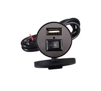BONKZEBU Wasserdichtes USB-Motorrad-Ladegerät, Praktische Stromversorgung für Mobiltelefone und GPS, 12 V für Motorräder, Tablets und Kameras