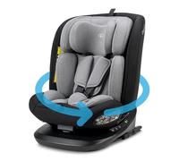 Booboo Safety Lissabon - Der flexible 360° drehbare Kindersitz (40-150 cm), sicher & mitwachsend, Reboard bis 4 Jahre, Isofix & Top-Tether, extra Komfort - Black Grey