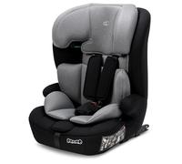 Booboo Safety Monaco Kindersitz mit Isofix ab 1 Jahr, 76-150 cm, mitwachsend und sicher, ergonomische Sitzfläche mit Memory-Schaum, hoher Komfort bei jeder Fahrt - Black-Grey