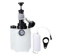 BOOMSTART 3L Bremsenentlüftungsgerät Bremsenentlüfter Bremsflüssigkeitswechselgerät Bremsenentlüfterflasche Auto Entlüftungsflüssigkeit mit 1L Absaugbehälter und E20 Adapter