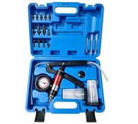 BOOMSTART Vakuumpumpe Bremsenentlüfter, 40 PSI 26 inHG Vakuumpumpe Unterdruckpumpe Hand mit Manometer, Bremsenentlüftungsgerät Bremsentlüftungssatz Vakuum Pumpe für Motorrad Auto LKW (Blau)