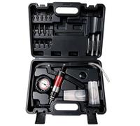 BOOMSTART Vakuumpumpe Bremsenentlüfter, 40PSI 26inHG Vakuumpumpe Unterdruckpumpe Hand mit Manometer, Bremsenentlüftungsgerät Bremsentlüftungssatz Vakuum Pumpe für Motorrad Auto LKW (Schwarz)