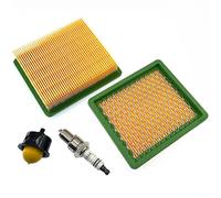 BOOSTI 2x Luftfilter mit Zündkerze für Hecht 553SW, 5533SW, 5533SWE, 5534SX, 5534SXE Rasenmäher