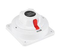 Boot-Doppelbatterieschalter-Kit, robuste und langlebige Batterieschalter 300A 4-Positionen-Doppelbatterie-Wahlschalter Bootsbatterieverteilung, für 6V, 12V, 24V, 32V Stromversorgungssystem des Bootes