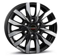 Borbet CW6 Black Polished Matt Alufelge 16 Zoll ET54 6x130 ML84,1
