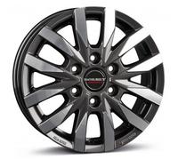 Borbet CW6 Mistral Anthracite Glossy Polished Alufelge 16 Zoll ET62 6x130 ML84,1