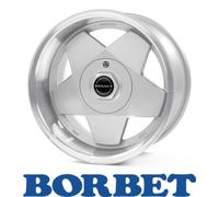 Alufelge BORBET A Einteilig Silver Polished 7.00 x 15 ET 25.00 4x100.00
