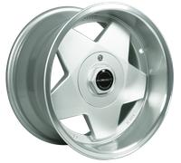 Borbet A silver rim polished 9x16" ET15 LK4 100 ML 64 Alufelgen 16 Zoll