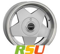 ALUFELGEN BORBET, A, 7X15 ET35 4X108 57,1, SILVER POLISHED