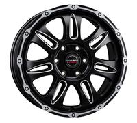 Borbet Aluminiumfelge CW8 für MB Sprinter ab Baujahr 2006/04, black rim window poli...