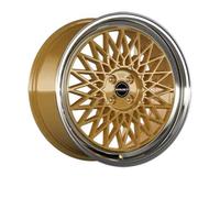 Borbet, B, 7x17 ET25 4x100 64, gold rim polished