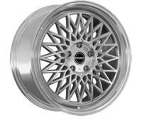 Borbet B, 8x17 5/112 ET30, silber Horn poliert