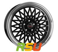 Borbet B black rim polished 8x17" ET35 LK5 112 ML 66.5 Alufelgen 17 Zoll