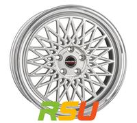Borbet B silver rim polished 7x17" ET38 LK4 108 ML 63.4 Alufelgen 17 Zoll