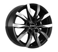 Borbet CW5 black polished matt 6x16" ET68 LK5 118 ML 71.1 Alufelgen 16 Zoll