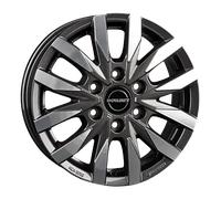 Borbet CW6 Mistral Anthracite Glossy Polished Alufelge 16 Zoll ET62 6x130 ML84,1