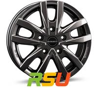 Borbet CW5 mistral anthracite glossy 6x16 ET68 - LK5/130 ML78.1 Felge Alu