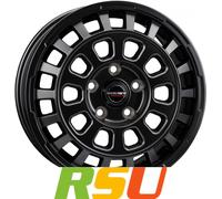 Borbet CW7 black matt 7x17" ET46 LK5 108 ML 65.1 Alufelgen 17 Zoll