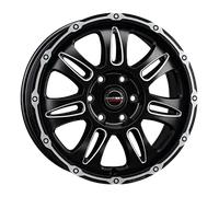 Borbet CW8 Black Rim Window Polished Matt Alufelge 18 Zoll ET48 6x130 ML84,1