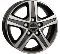 ALUFELGEN BORBET, CWD, 7X17 ET46 5X108 65,1, MISTRAL ANTHRACITE POLISHED GLOSSY