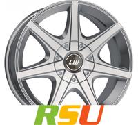 Borbet CWE crystal silver 8x17" ET20 LK6 114.3 ML 66.1 Alufelgen 17 Zoll