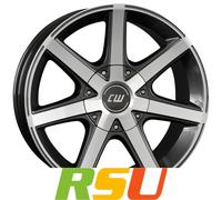Borbet CWE mistral anthracite polished 7x16" ET40 LK6 139.7 ML 93.1 Alufelgen...