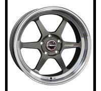Borbet DB8GT, 9.5x18 5/100 ET30, graphite rim polished