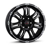 Borbet CW8 black rim window polished matt 8x18 ET48 - LK6/130 ML84.1 Felge Alu