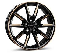 BORBET DESIGN LX18 black glossy gold spoke rim 8.0Jx18 5x112 ET48