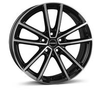 Borbet W black polished glossy 8.5x21" ET35 LK5 112 ML 66.6 Alufelgen 21 Zoll