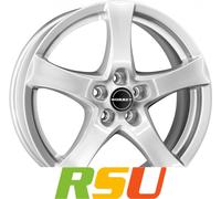 Borbet F brilliant silver 6x15" ET35 LK5 105 ML 64 Alufelgen 15 Zoll