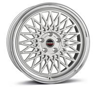 Borbet, B, 8x18 ET35 5x112 66,5, silver rim polished