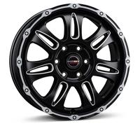 Borbet CW8 Black Rim Window Polished Matt Alufelge 18 Zoll ET48 6x130 ML84,1