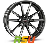 Borbet LX graphite spoke rim polished 8.5x19" ET37 LK5 114.3 ML 72.5 Alufelge...