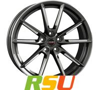 Borbet LX graphite spoke rim polished 8.5x19" ET37 LK5 114.3 ML 72.5 Alufelge...