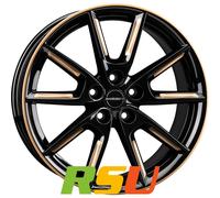 Borbet LX18 black glossy gold spoke rim 8x18" ET40 LK5 114.3 ML 72.5 Alufelge...