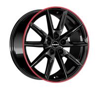 Alufelge BORBET LX Einteilig Black Glossy Rim Red 8.00 x 19 ET 44.00 5x112.00
