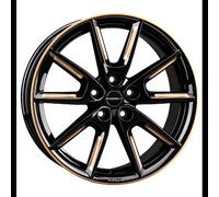 Borbet LX19 Black Glossy Rim Red Alufelge 19 Zoll ET50 5x112 ML66,5