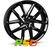 Borbet N black glossy 7.5x17" ET40 LK5 115 ML 70.27 Alufelgen 17 Zoll