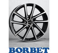 Alufelge BORBET V Einteilig Black Polished Glossy 7.00 x 19 ET 40.00 5x114.30