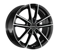 Borbet W Black Polished Glossy Alufelge 17 Zoll ET45 5x114,3 ML72,5