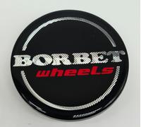 Borbet Wheels 65mm Nabendeckel Nabenkappe Felgendeckel XRT GTX schwarz rot K152
