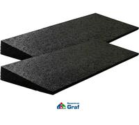Bordsteinrampe BASIC, HxBxT 8-43 x 500 x 200 mm, Set à 2 Stk