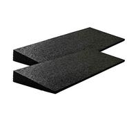 Bordsteinrampe Gummi LxBxH: 500x200x43 mm Set = 2 Stück schwarz (Rampe Gummikeil Rollstuhlrampe Auffahrrampe Auffahrkeil Auffahrhilfe Türschwellenrampe, Autorampe)