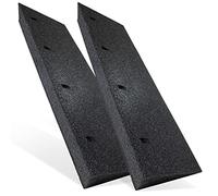 Bordsteinrampe Gummi schwarz 2X I Breite: 100 cm I Höhe: 110 mm I Rampe Gummikeil Rollstuhlrampe Auffahrrampe Auffahrkeil Auffahrhilfe Türschwellenrampe Autorampe
