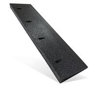 Bordsteinrampe Gummi schwarz I Breite: 100 cm I Höhe: 45 mm I Rampe Gummikeil Rollstuhlrampe Auffahrrampe Auffahrkeil Auffahrhilfe Türschwellenrampe Autorampe