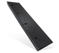 Bordsteinrampe Gummi schwarz I Breite: 100 cm I Höhe: 70mm I Rampe Auffahrhilfe